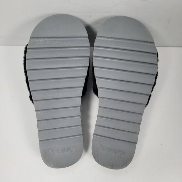 Koolaburra by UGG FUZZ'N II Women's Faux Fur Slipper Sandals US Size 7 - Picture 7 of 8